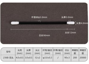 655D No Dusty Purification Sponge Pointed Cotton Swab Laser Lens Digital Industrial Cutting LCD Lens Swab