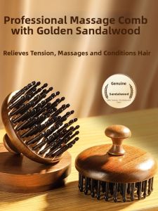 YISHE | Portable Sandalwood Massage Comb