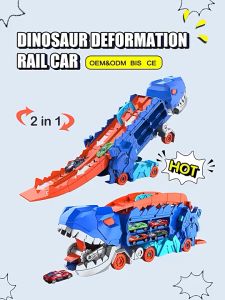New Kids Dinosaur Transport Truck Deformation Transport Truck Toys Dinosaur Truck Storage Vehicle