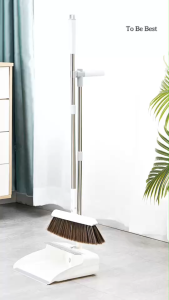 To Be Best ชุดไม้กวาดพร้อมที่ตักขยะ  หมุนได้ ที่ตักขยะมีซี่แปรงในตัว จำหน่ายแยกตามการจัดเก็บเข้าชุด แบบมีที่ล็อกกับแบบแม่เหล็ก