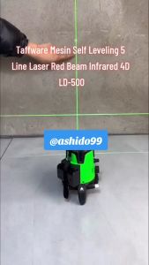 COD Taffware Mesin Self Leveling 5 Line Laser Red Beam Infrared 4D pengukur alat bangunan - LD-500