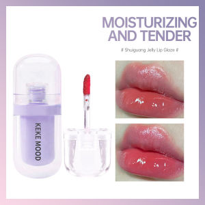 【COD】Water Gloss Jelly Lip Glaze Lipstik Pelajar Pelembab Rendering Warna Persisten -💞Margot