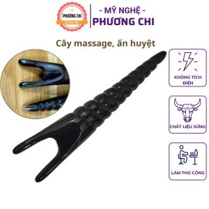 Cây ấn huyệt massage body cột sống bằng sừng trâu dụng cụ mát xa mũi - Mỹ Nghệ Phương Chi