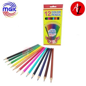 MGK CP-12L Long Colored Pencil 7" for Artworks Art and Crafts Kids Students Architecture