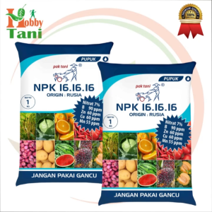 Pupuk PAK TANI NPK 16 16 16 Mutiara Biru Origin Rusia Kemasan Asli Pabrik 1 KG