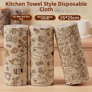 Disposable Easy-Tear Dry and Wet Kitchen Cleaning Cloth