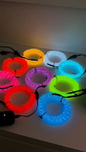 Running Wire 1M/3M/5M EL Cold Light Stage Decoration Colorful Fluorescent Dance Performance Clothes Hair Glow Stick Man