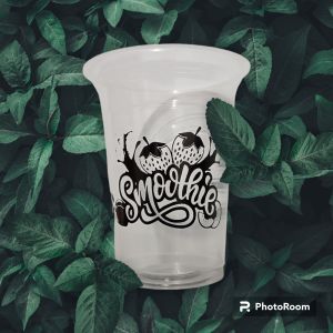cup plastik 14161822oz motif smoothie