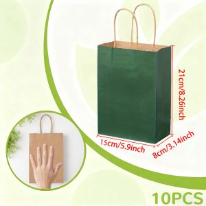 Kraft Paper Gift Bags With Handle For small business Christmas Wedding Birthday Party Favor Bag Shopping bags