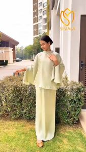 (Raya 2026) LISA Kurung Shimmer Exclusive Flowy Lembut & Kembang