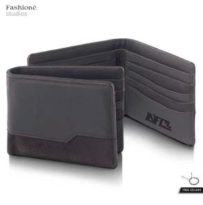 Dompet Lipat Pria Bahan Kulit PU Leather Dompet Kulit Cowok Elegan Keren Sintetis Laki Laki Premium