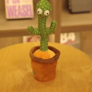 Dancing Cactus Toy Wiggling and Singing Wiggly Baby Childrens Voice-Controlled Music Silly Talking Doll