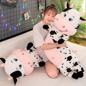 GỐI ÔM MINISO HÌNH BÒ SỮA MỀM MỊN CO GIÃN 4 CHIỀU SIÊU MỊN CAO CẤP CHO BÉ