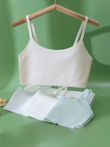 MiiOW | Áo ngực mùa xuân cho bé gái 12 tuổi Miow Cat Mẫu giáo học sinh Đồ lót bé gái Bộ đồ lót mùa xuân thu đông xuân