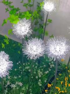 JUYU | Solar Aluminum Wire Dandelion Light Outdoor LED Lawn Stake Light