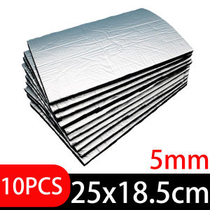 5mm Self-Adhesive Car Soundproof Foam Cotton Home Deadening Insulation Pads Sound Absorbing Cotton Anti Noise Sponge 25x18.5cm