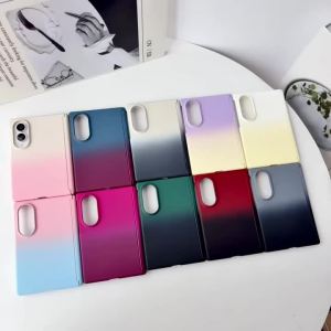 szhaiyu | Hinge Protection Gradient Color Phone Case for Samsung Galaxy Z Fold 8 Ultra 7 6 5 4 3 Fold8 Shockproof Bumper PC Hard Cover