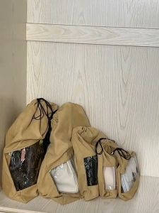 Handbag Dust Bag Flannel Travel Drawstring Organizer Bag Transparent Women Purse Dustproof Cover