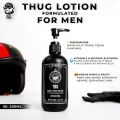 Thug Hand & Body Lotion for Men 200ml Niacinamide Vitamin E Aloe Vera Mencerahkan dan Melembutkan Kulit Pria. 
