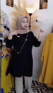 Atasan Tunik Polos Cringkle Premium Wanita 86 IB35 TERBARU KEKINIAN