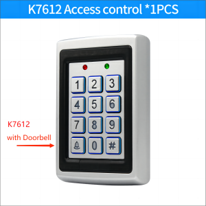 RFID Metal Access Control Keypad Waterproof Rainproof Cover Outdoor Door Opener Electronic Lock System K7612 K7612N