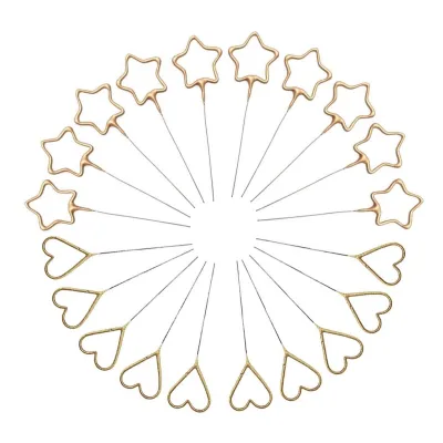 🔥🔥CHEAPEST IN TOWN🔥🔥Sparkler Candle Sparkling Bundle Fireworks Golden Gold Heart Star Candle(5PCS)