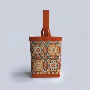 Dunhuang Flying Sky Small Bucket Handbag Mobile Phone Storage Bag Retro National Trend Casual Style Women's Handbag