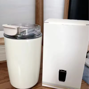 240ML Tumbler Thermos Mug Stainless Steel Vacuum Bottle Milky White Coffee Mug Car Thermos Water Bottle Travel Drinking Kettle