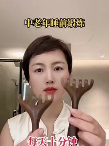 6-Claw Head Massager Wooden Meridian Massage Comb Anti-static Promote Blood Circulation Body BGua Sha Tool Head Massage Brush
