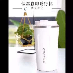 Termos Kopi Travel Mug Anti Tumpah dengan Tutup Cangkir Termos Coffee - Ctshop