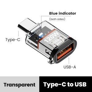 NNBILI 120W USB3.2 Gen2 OTG Adapter Female to USB-C Male Fast Charge Data Sync for IPhone16 15 Pro Max Samsung iPad Laptop PC