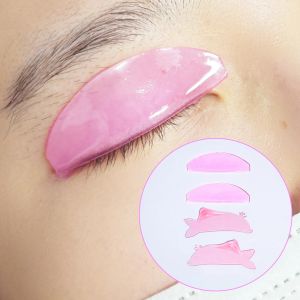 Lomansa Hàn Quốc Hình Cá Heo Que Uốn Mi Bằng Silicon Có Thể Tái Sử Dụng Với Miếng Đệm Làm Mềm Mi Công Cụ Trang Điểm Màu Đỏ Hồng Cho Lông Mi Phủ Kín