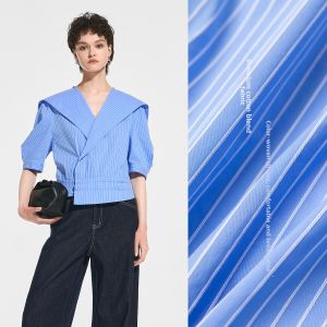 BEIQIANI | Design Sensation Loose Navy Collar Fashionable Slant Placket Shirt