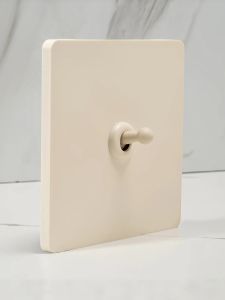 PIALT | White Rod Cream Style Rocker Switch