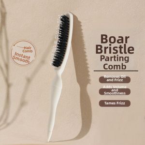 PUHUA | Fine Tooth Volumizing Pig Bristle Comb High Crown Anti-Partline Frizz Care