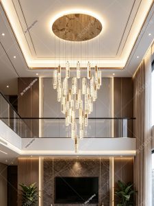 KING STAR | Luxurious Crystal Chandelier For Grand Foyer