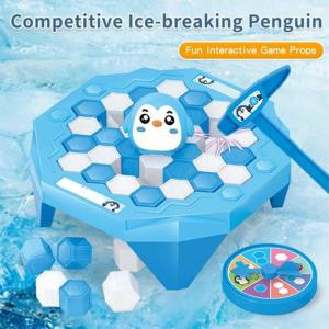 Funny Penguin Trap Interactive Indoor Board Game Ice Breaking Save The Parent-child Table Entertainment Toys Kids Desktop Games