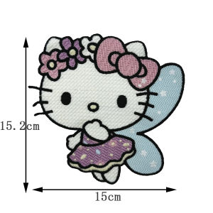 ผ้าปะติดปะต่อกันปักลายสุนัขแมว Kawaii Kitty Cat กระเป๋าผ้า DIY อุปกรณ์เย็บผ้า อุปกรณ์เสริมสำหรับการเย็บผ้า