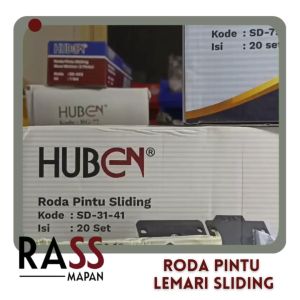 Roda Pintu Lemari Geser Sliding Minimalis Huben SD 31-41 380 338 75 753 12 Elco 329 BUKAN Taco Blum
