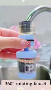 6 Layer Filtration 360 Degree Faucet Filter Splash-proof Shower Tap Water Filter Kitchen Water Purif