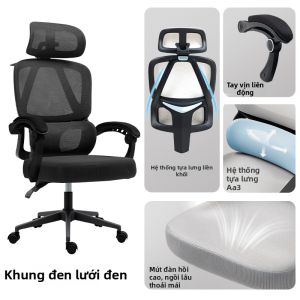 Ghế Văn Phòng Ergonomic Thoáng Khí MeshThoải Mái cho Sử Dụng Dài