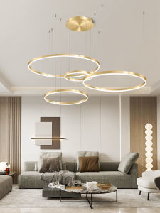 LANGSHANGZHAOMING | Sleek Minimalist Modern Aesthetic Personalized Circular Contemporary Luxury Chandelier