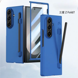 Multi-color Candy Skin Feel Anti-Fingerprint Case For Samsung Z Fold 8 Ultra 6 7 5 With Stylus Slot Raised Lens Protector Cover