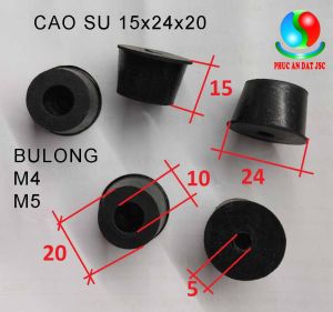 combo 10 cái chân đế cao su giảm rung chống trượt cho các thiết bị máy móc tủ loa đồ gỗ 16x24x20