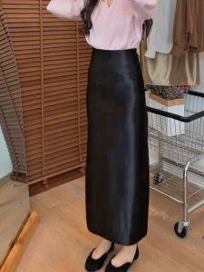 MANMI | Chân Váy Dài Eo Cao Vintage Elegance Ôm Sát