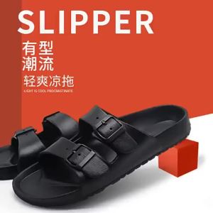2026 new summer casual couple style mens EVA cool slippers with exposed toes trendy beach sandals in size 46