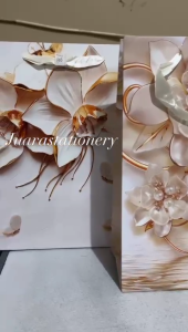 Paper Bag Besar Glitter Flower 25.5x9.5x31.5 / Tas Tali Glitter Tas Kado