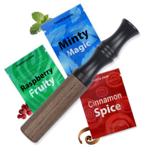 Smokeless Inhaler Quit Stick Wooden Stop Smoking With 30 Days Flavored Air Inhaler Plant-Based Nicotine-Free Smokeless Stick