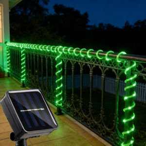 Solar Rope Lights Outdoor Blue LED PVC Tube Fairy String Light Garden Wedding and Birthday Outdoor Holiday Home Decoration