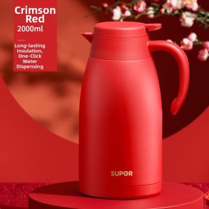Supor | New Large Capacity Stainless Steel Hot Water Thermos